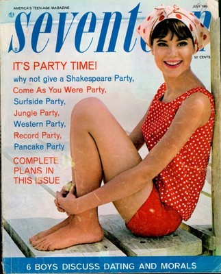 洋書 TIFEANY PARTIES Seventeen (US) - July 1964 - Deb Reynolds, Jean Fritz, Michael