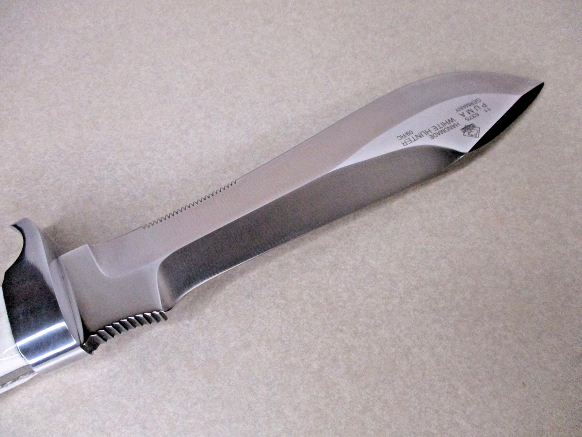 Nice Unused Stag Puma 6375 White Hunter Knife Solingen Germany 
