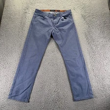 Massimo Dutti Chino Pants Mens 32x30 Blue Cotton Blend Stretch Casual Fit