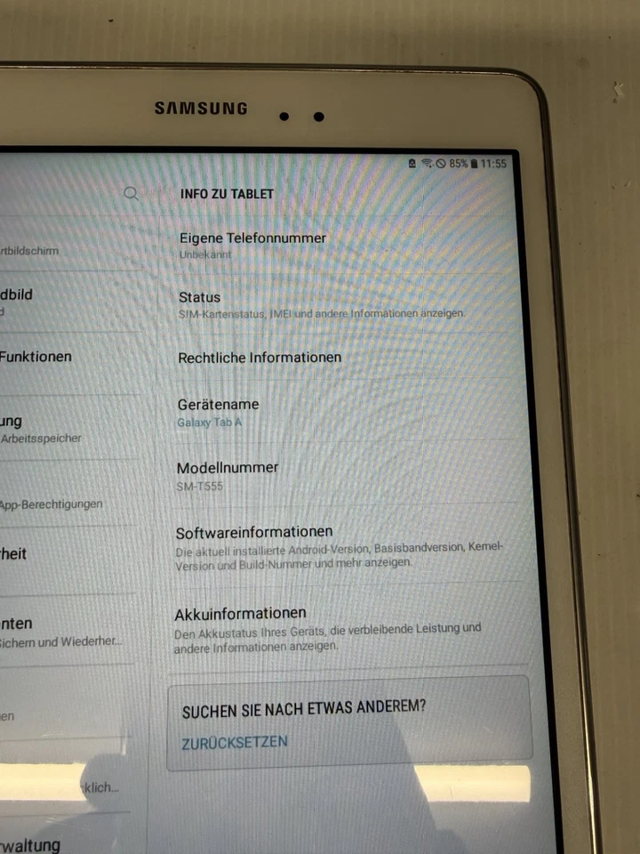 Samsung Galaxy Tab A SM-T555 16GB, WLAN + 4G SIM, 24,6 cm (9,7 Zoll)Weiß - Bild 3 von 4