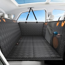 Dog Car Seat Cover for Back Seat, Hard Bottom Back Seat Extender for Dog, Back S
