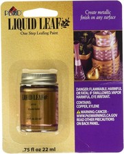 -6110.8oz Glaze, Classic Gold 6110 :Craft Liquid One Step Leafing Paint, 0.75...