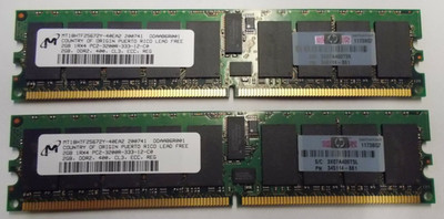 HP 2GB HP 345114-051, DDR2 Registered ECC PC2-3200, 400Mhz, ServerRAM. #SU-233