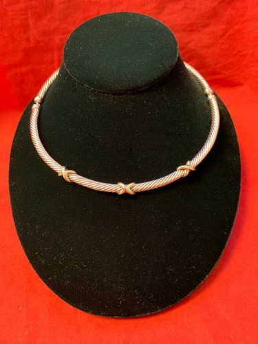 Classic Cable~Choker Necklace~925 