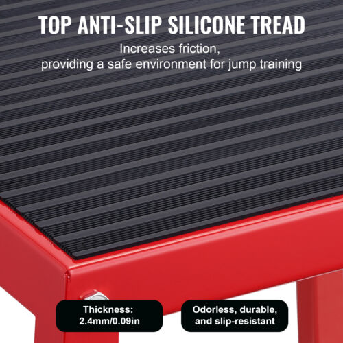 12" Plyometric Jump Box Fitness Exercise Plyo Box Step Cross Antislip Red - Picture 3 of 12