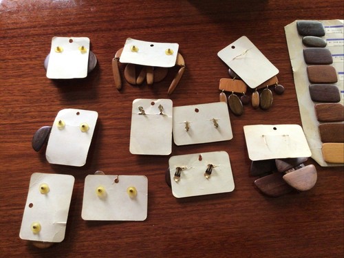 Costa Rica Womens Handmade Exotic Wooden Earrings ***YOUR CHOICE*** Bulk/pick 1 - Picture 8 of 8
