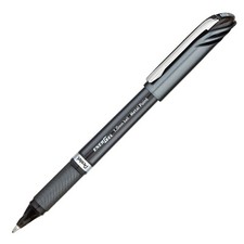 BL30-A Pentel EnerGel Liquid Gel Pens, 1.0mm Metal Tip, Black Ink, Pack of 2