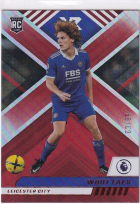 Panini Chronicles 2022-23 Premier League XR No. 115 Wout Faes Red 63/99