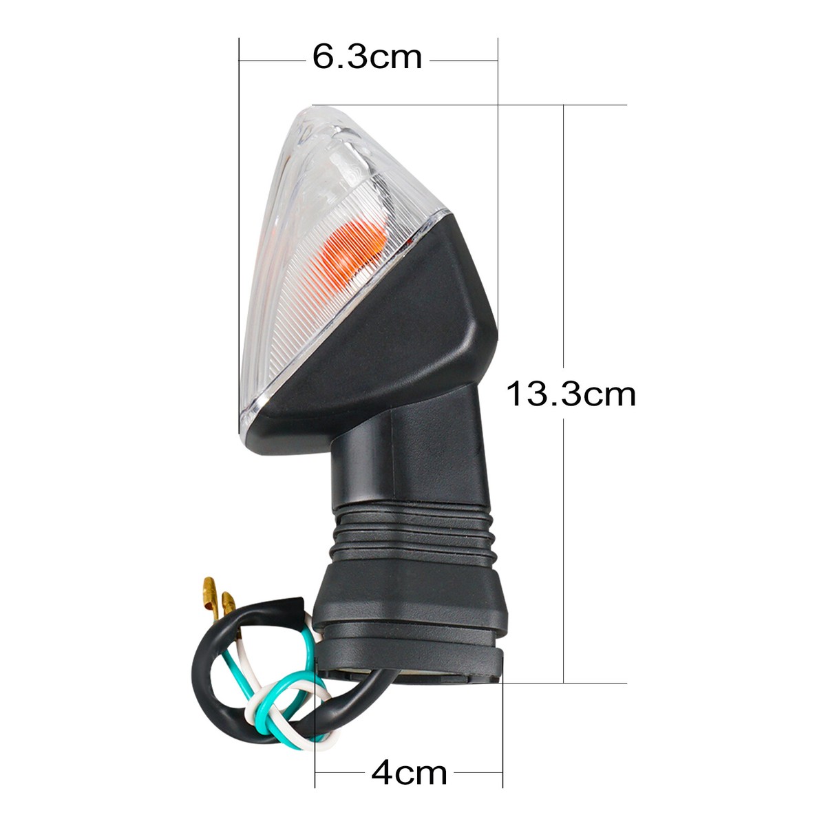 Pair Motorcycle Turn Signals Blinker Light Amber For