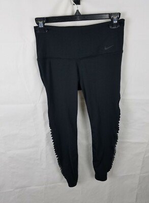 Nike Leggings Womens M Black Dri Fit Sculpt Hyper Studio 7/8