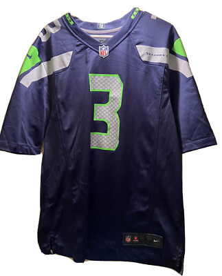 Nike Seattle Seahawks Russell Wilson 3 Limited Jersey Size L On-Field