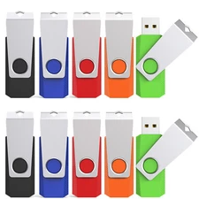 Mixed Color 5/10pcs Metal Rectangle USB 2.0 32GB Memory Stick PenDrive Color 5