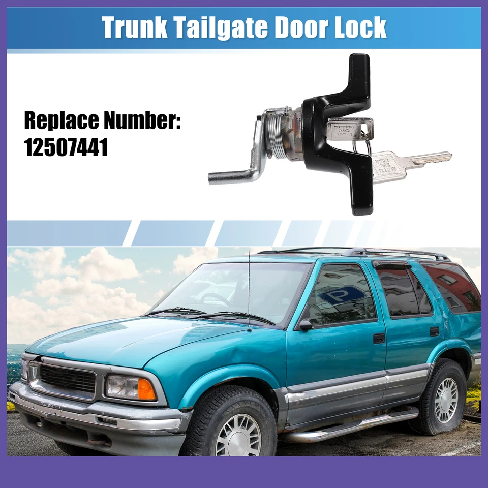 Cilindro de bloqueo de maletero UNO personalizado para Chevrolet Blazer S10 1983-1994 Foto 2 de 4