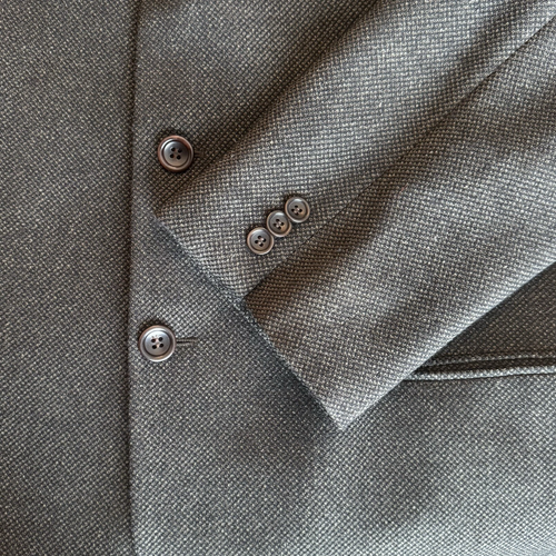 Vintage Armani Collezioni Blazer Herren 44 L Braun Wolle Strick Tweed Blazer Made Italy 90s - Bild 4 von 9