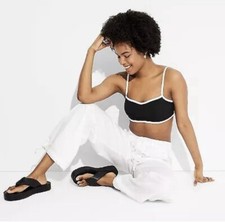 NWT Women's Wild Fable XL Mid Rise Relaxed Fit Full Cargo Pants Midweight White