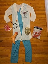 Doctor 2 Piece Halloween Costume Kid Large, Mask, Broken Leg,