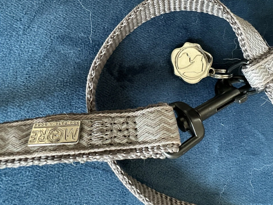 Katzengeschirr mit Leine Größe S / M 120 cm 19-30cm MORE for cats and dogs GRAU - Bild 3 von 4