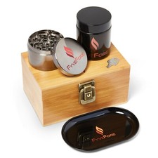 INVENTORY CLEARANCE Locking Stash Box Set w/ Aluminum Herb Grinder, Rolling Tray