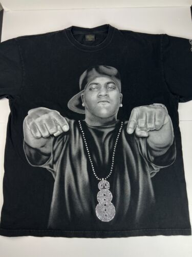 Vintage Young Jeezy The Snowman Rap Tee Shirt 2XL Black Hip Hop Music Def Jam - Picture 1 of 9