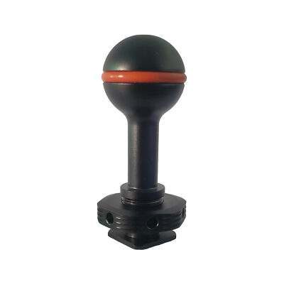 1X Ball Adapter Ball Base Schuhhalter für Hot Shoe Unterwasserkamera