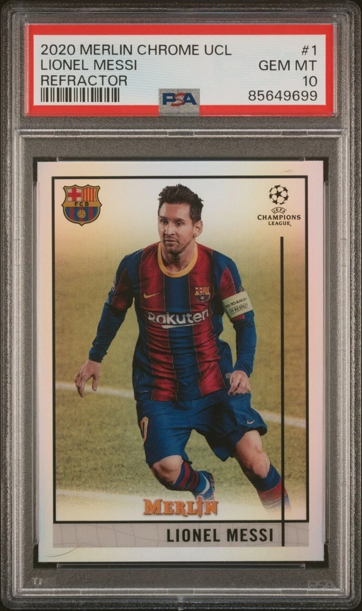 2020-21 Topps Merlin Collection Chrome UCL Lionel Messi #1 for