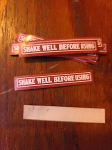  Antique "shake well before using " apothecary medicine labels, seals, sticker