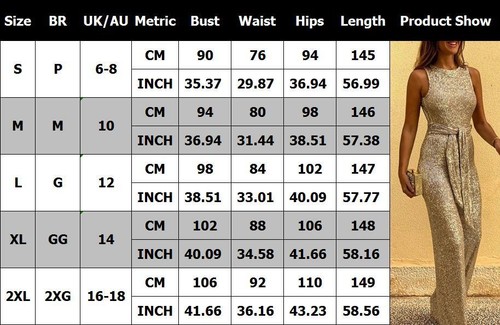 Ladies Sparkly Sleeveless Party Jumpsuit Backless Romper Playsuits Pants SIZE UK - Picture 3 of 17