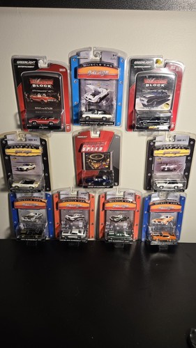 Lot of (10) Greenlight Oldsmobile 442 Muscle Car 1:64 Olds Die-Cast Models