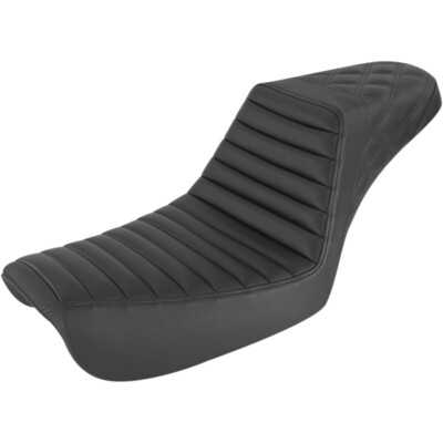 Saddlemen Step Up 2-Up Seat - Tuck and Roll/Diamond (Black) 804-04-176