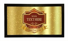Personalised Bar Runners Champagne Bar Home or Pub Bar Mats Mens Gift Idea