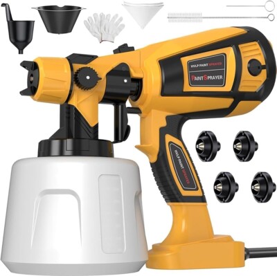 Paint Sprayer 1000W High Power Electric Spray Paint Gun with Adjustable Spray Wi