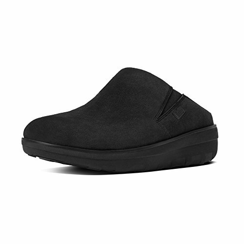 black suede clogs