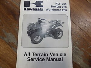 03-05 Kawasaki KLF/Bayou/Workhorse 250 Factory OEM Genuine Service