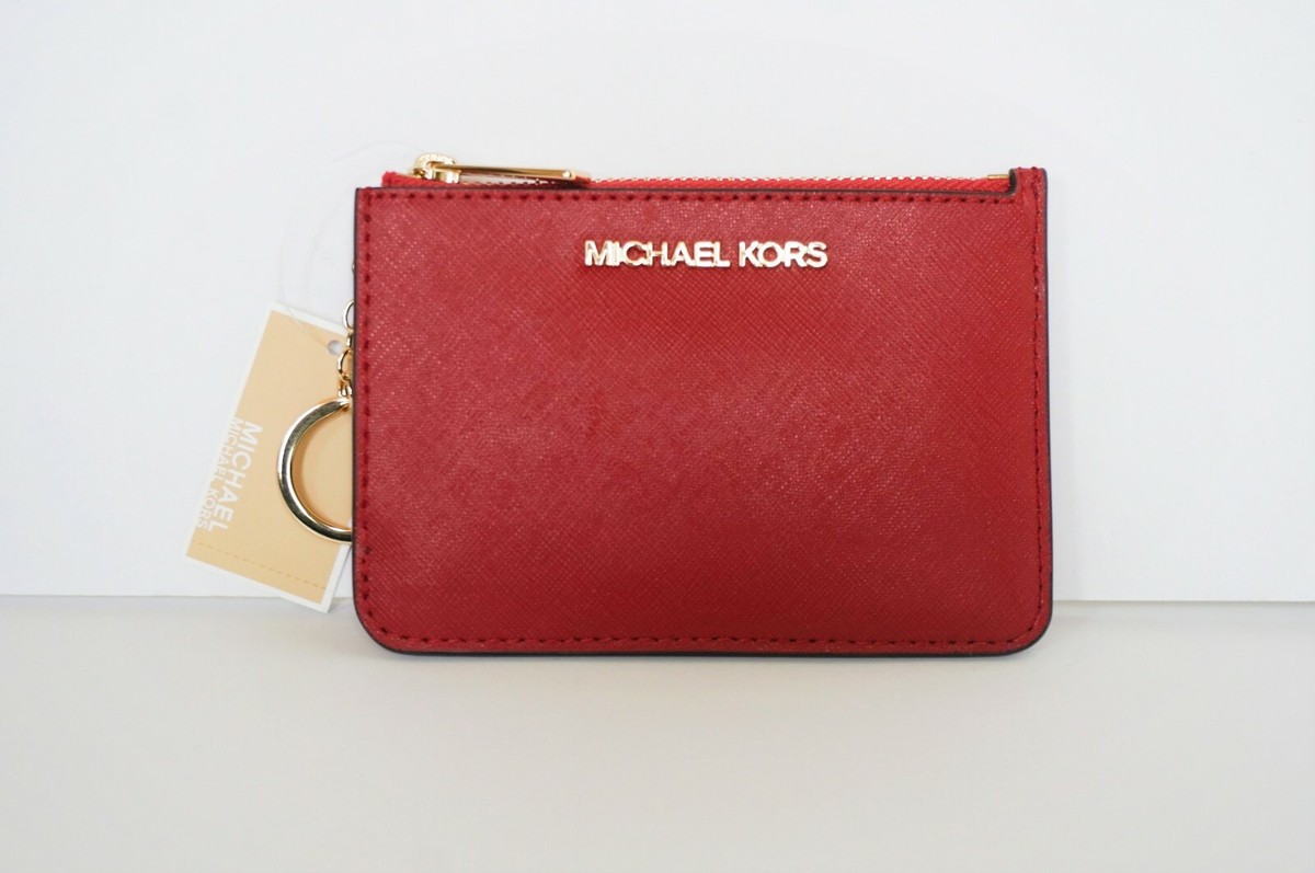 Michael Kors Jet Set Travel Small Top Zip Coin Pouch With ID