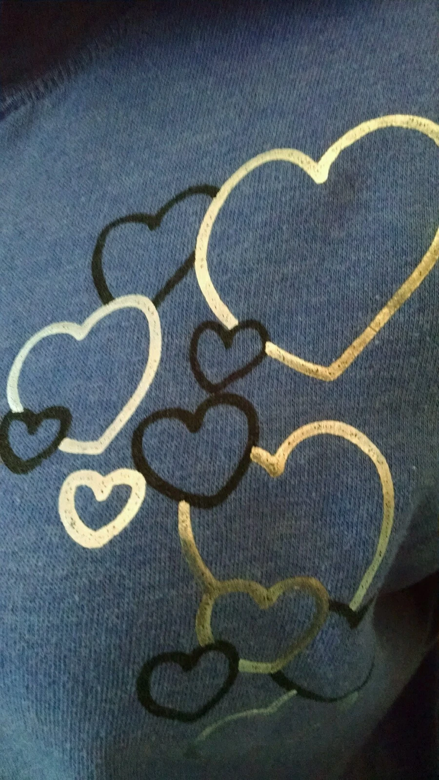 UNDERCOVER Felpa con cappuccio zip intera PINK VICTORIA'S SECRET donna taglia S blu LS cuori segno pace