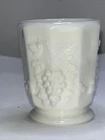 Vintage Toothpick Holder Westmoreland Milk Glass Grape Pattern Marked Labeled