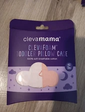 Clevamama - 100% Cotton Toddler Pillow Case, Coral NEW In Package Free Shipping 