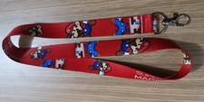 10pcs Mario Neck Strap Lanyard Key chain Card Badge Holder