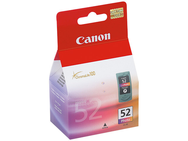 Cartouche Canon 52 encre couleur pour imprimer vos photos de vacances en famille a la maison