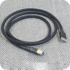 USB Cbale OCC silver plated Audio A-B 3.0 DAC Decoding HiFi Computer Sound Card