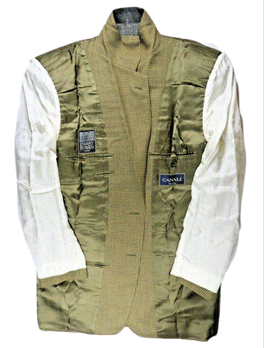 Canali Sport Jacket 42 Coat Blazer Brown Italy Tweed Houndstooth Classic Vintage - Picture 4 of 11