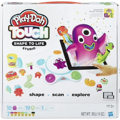 Hasbro Play-Doh Touch  Shape to Life  Studio Shape Scan Explore Complete-NEW