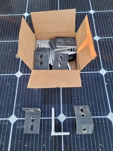 20 count black UniRac SolarMount Optimized L-Foot *USED* L foot, L feet solar