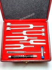 CYNAMED USA Tuning Fork Set of 6 Medical Surgical Diagnostic Instruments Plus...