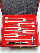 CYNAMED USA Tuning Fork Set of 6 Medical Surgical Diagnostic Instruments Plus...