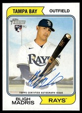 2023 Topps Heritage High Number BLIGH MADRIS REAL ONE AUTO RAYS ROA-BM RC A