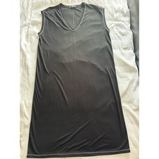 Zara Collection Little Black Dress Women's Medium Straight Knee Length V Neck
