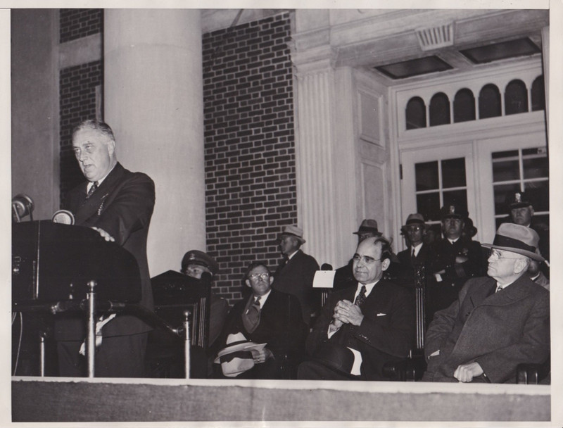 1936 Press Photo President Roosevelt Speaks at All-Negro Howard University