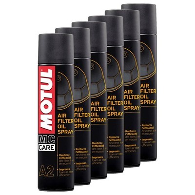 Luftfilteröl MC CARE A2 Air Filter Oil Spray Motul 6 X 400 ml Luftfilterölspray