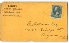 BELLE CENTER OH TO DAYTON OH, C Mains Lumber Dealer's corner ad
